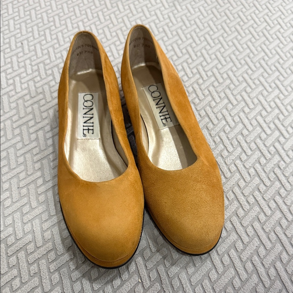 Super Cute Connie brown Suede leather  Pump Women Shoes 7.5 B